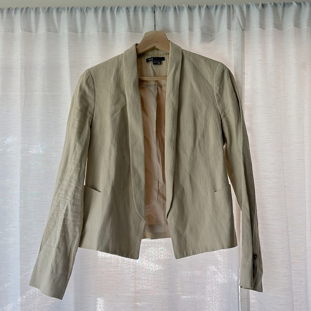 Vince Blazer Tan/Beige. Size 4.